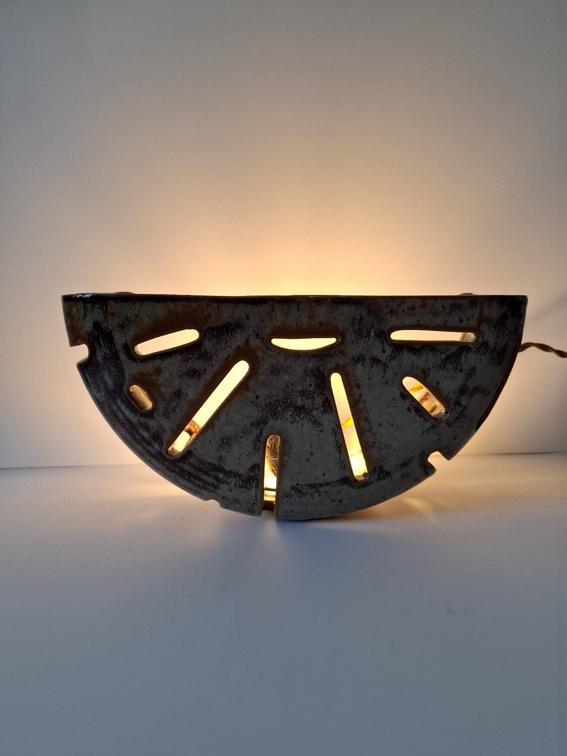 Ceramic wall light F.Comte