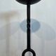 Pair of Iron Forged Candle Holders on a Stand with a Twisted Shaft and Ring. Work