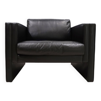 Fauteuil en cuir Knoll Studio Line par Jürgen Lange, 1970