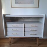 Compass foot chest of drawers