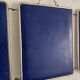 Vintage 1960 triptych mirror barber Mirbel blue Klein lizard imitation - 27