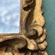 Miroir bois doré vintage  32,5 x 38