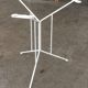 Mid-century minimalist German metal garden table attributed to Mauser Werke Waldeck, 1960s.