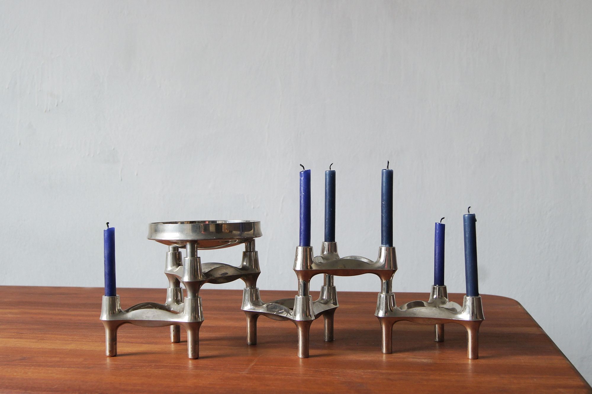 Mid-Century Candleholders by Fritz Nagel & C. Stoff, 1960s, Set of 5