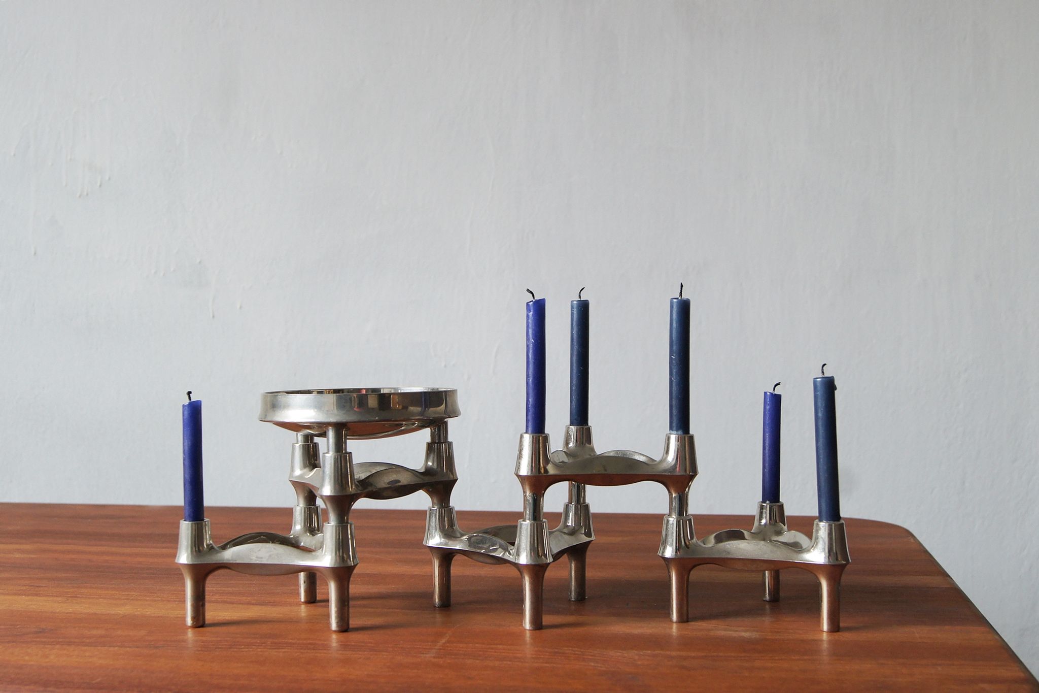 Mid-Century Candleholders by Fritz Nagel & C. Stoff, 1960s, Set of 5