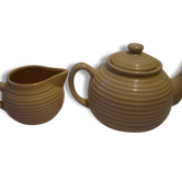 Teapot and its art deco milk pot