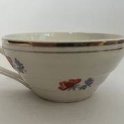 6 cups and saucers - Porcelor Babel Ceranord Saint Amand