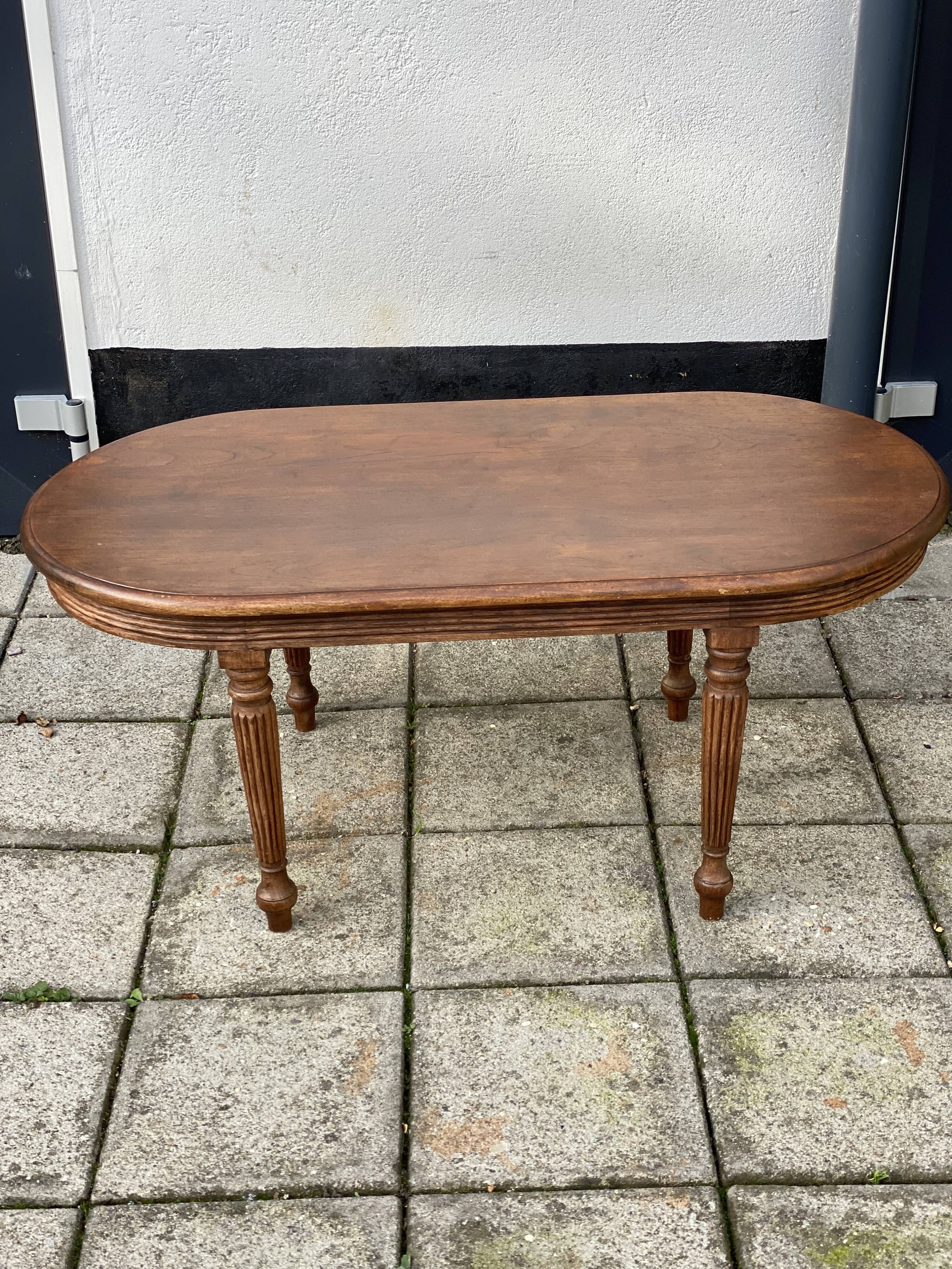Vintage Oval Oak Coffee Table