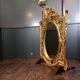 Miroir ovale vintage de style Rococo Louis XV