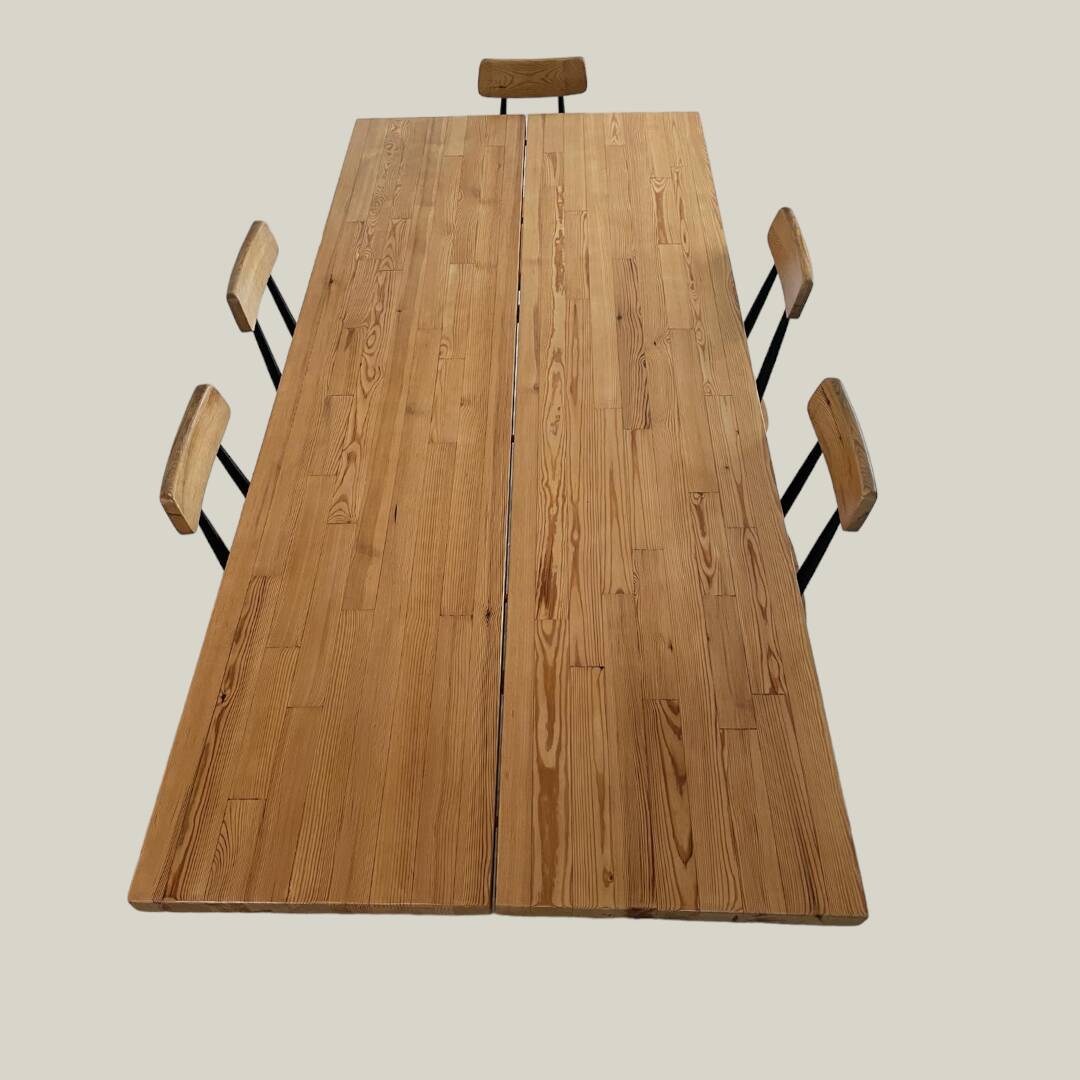 Dining set Ilmari Tapiovaara model Pirrka for Laukaan Puu 1950’s