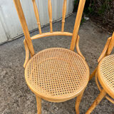 Set of 3 fluted bistro chairs