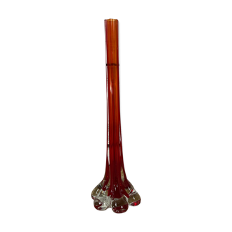Red glass soliflore