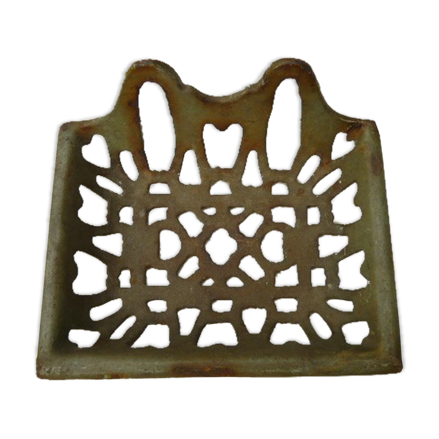 Enamelled cast iron soap dish