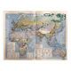 Ancient agricultural map Ancient Continent — Vegetation, Crops, Livestock