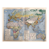 Ancient agricultural map Ancient Continent — Vegetation, Crops, Livestock