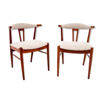 Deux chaises en teck, design danois, années 1960