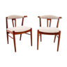 Deux chaises en teck, design danois, années 1960
