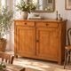 Old Parisian buffet in natural wood – 2 doors, 2 drawers