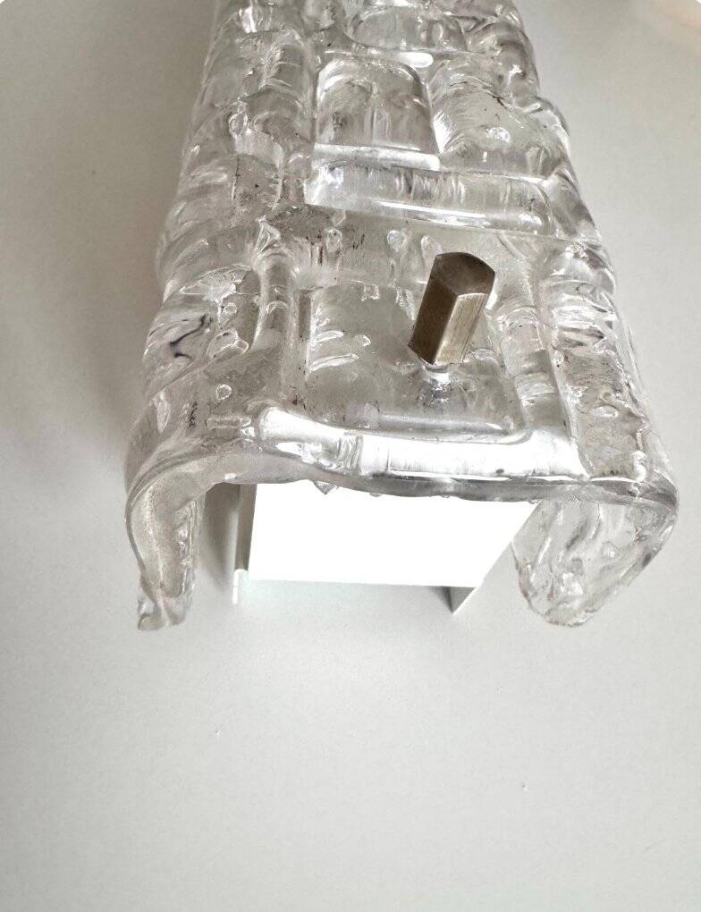 Vintage crystal wall sconce by Gert Nyström, 1960s