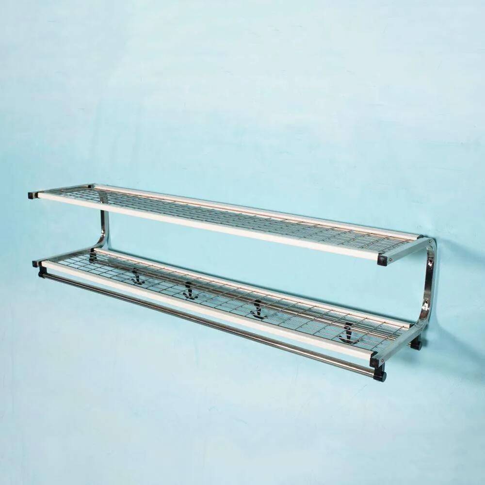 Vintage Scandinavian tubular coat rack from the 1960s.