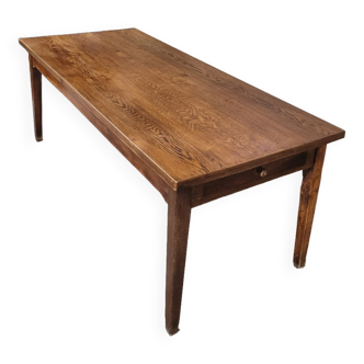 Old farmhouse table in solid oak -2m04
