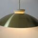 Suspension scandinave aluminium doré années 70