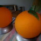 Lampes de table Ikea année 90 en forme d'orange