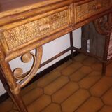 Bamboo and rattan extra furniture hairdresser