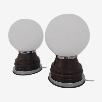 Pair of bedside lamps