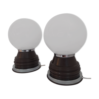 Pair of bedside lamps