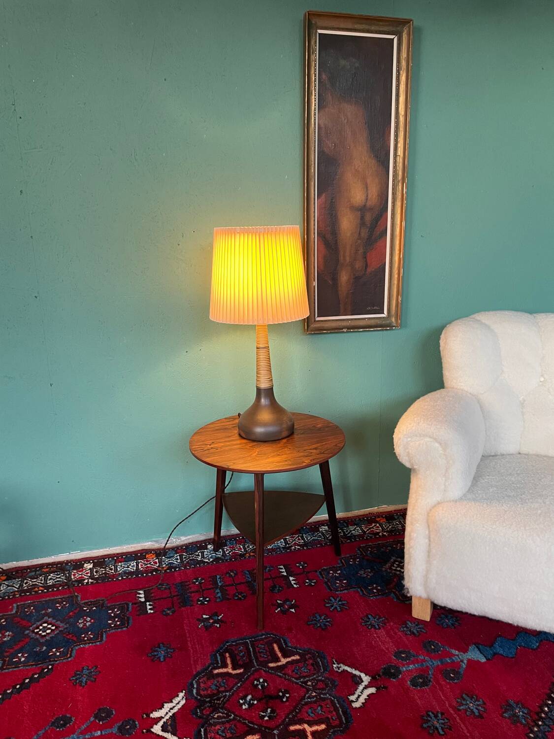 Herman A. Kähler for Le Klint Pottery Table Lamp