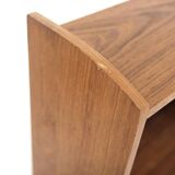 Set of 2 hanging teak bedside tables, Sweden, 1950s