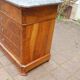 Commode secrétaire d'époque Louis Philippe en noyer du 19e siècle