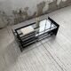 80s Italian marble and glass coffee table