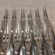 12 silver-plated snail forks by Christofle Spatours