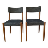 Paire de chaises scandinaves
