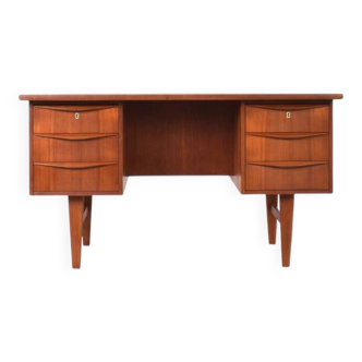 Mid-Century Danish Teak Executive Desk, 1960s.