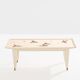 Maurice Jallot coffee table, painted oak with bird decorations, 1930.