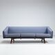 Illum Wikkelso ML-90 three-seater sofa Laursen Denmark 1960