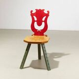 Very rare Museum Chair by Alessandro Mendini for Osvaldo Mastrangelo Italy