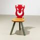 Very rare Museum Chair by Alessandro Mendini for Osvaldo Mastrangelo Italy