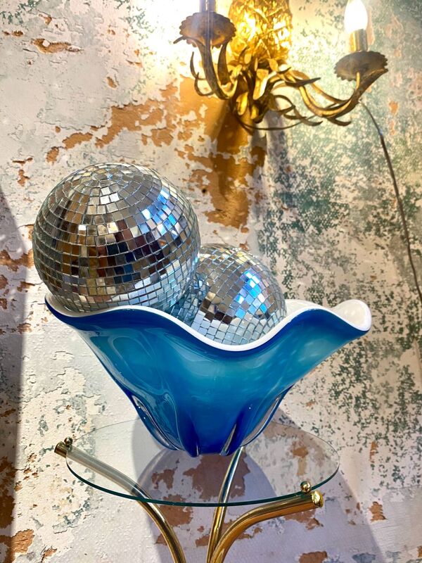 Vase / coupe à fruits Murano Fazzoletto pour Venini