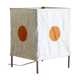 Lamp square rice paper, orange round, 70 years