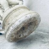 Garden statues 3 angels child stone decoration cup