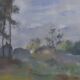 Henry Ottmann (1877-1927) Edge of the woods in the mist, signed pastel