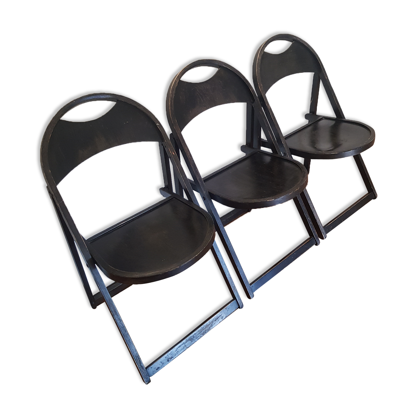 Lot of 3 folding chairs tunaet b751