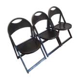Lot of 3 folding chairs tunaet b751