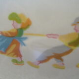 Retro pitcher with naive decorations