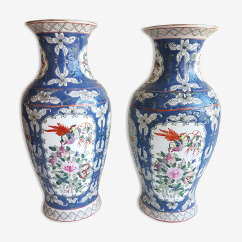 Paire de vases chinois Kangxi