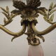 Ancien lustre art déco en bronze